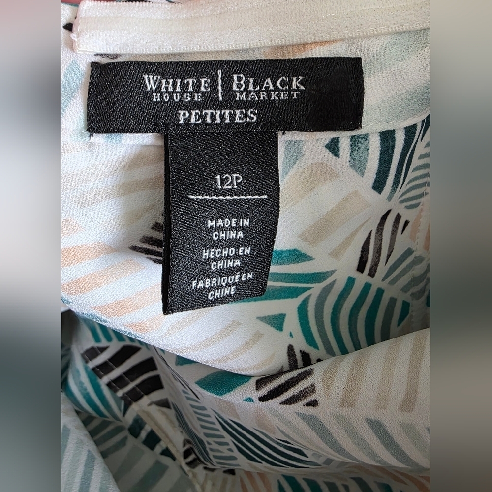 White House Black Market High-low Fit & Flare Strapless Dress- Size 12p - Picture 5 of 5